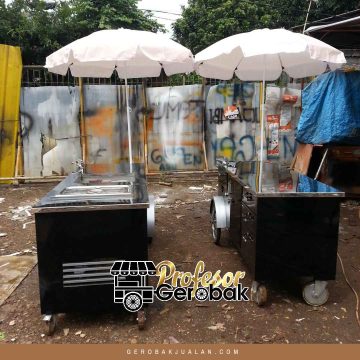 Gerobak Jualan Stainless Kekinian untuk Usaha Minuman