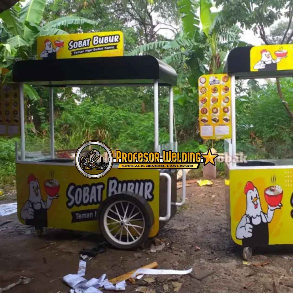 Jasa Custom Gerobak Bubur Ayam Unik dan Menarik di Bekasi