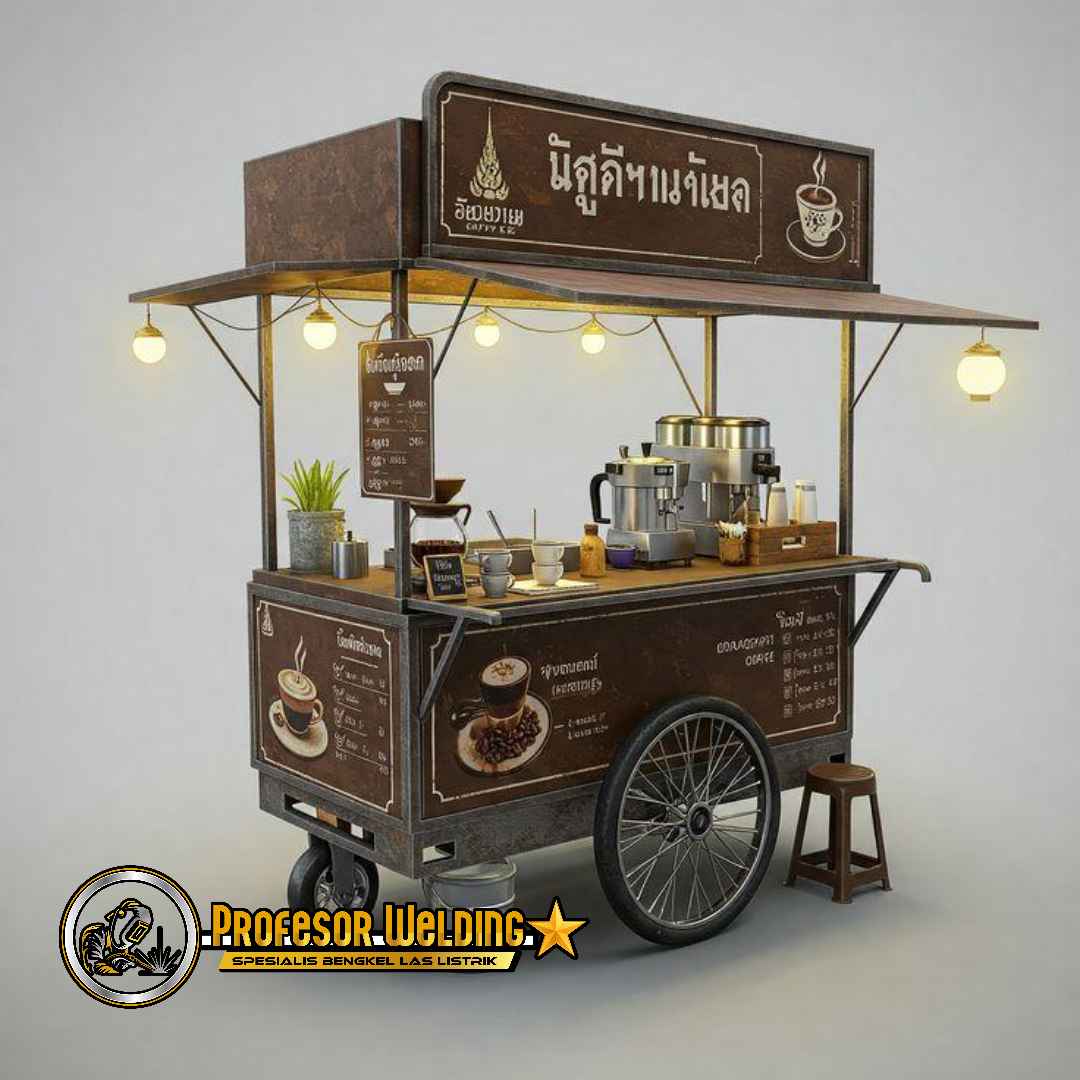 Gerobak Jualan Kekinian Bekasi: Desain Modern Terbaru - Profesor Welding