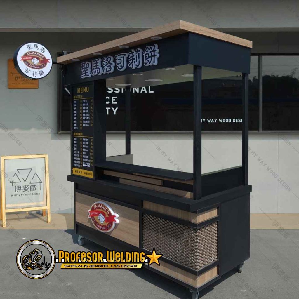 Desain stand jualan pinggir jalan paling menarik